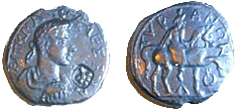  Тира. Александр Север. Тетрассарий. АЕ. III в. н.э.