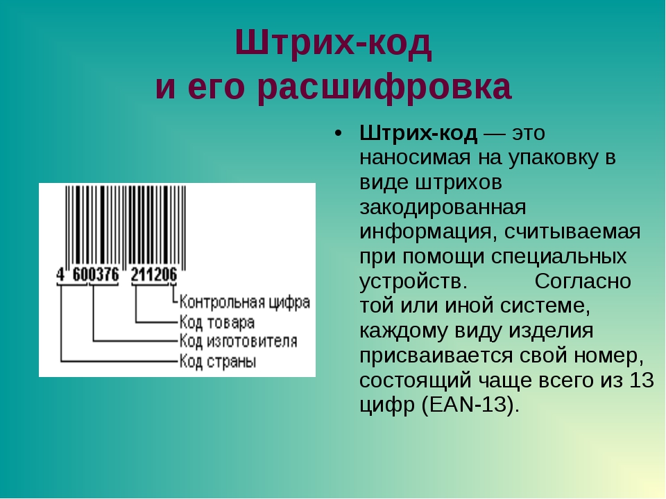  Что такое Штрих-код 
